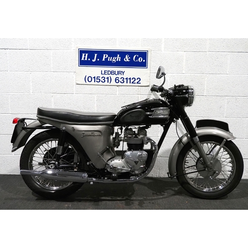 978 - Triumph 3TA motorcycle. 349cc. 
Frame No. DVLASWA3972219603
Last ridden in August 2023. Comes with w... 