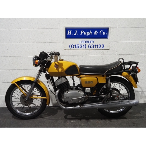 980 - CZ 250 motorcycle. 1978. 246cc. 
Frame No. 001681
Engine No. 019241
Last ridden in August 2023, engi... 