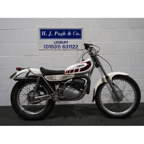 983 - Yamaha TY250 trials bike. 1977. 246cc.
Runs and rides. Crank seals have recently been replaced. Come... 