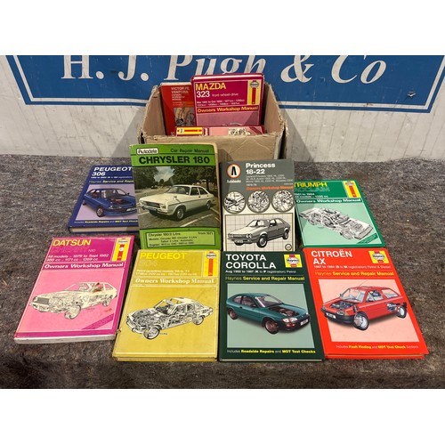 326 - Box of Haynes and other manuals