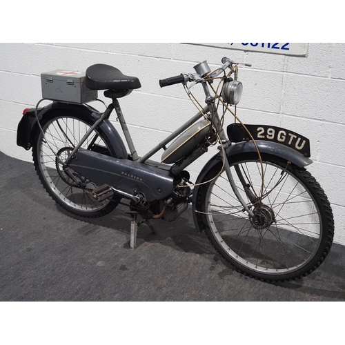 998 - Raleigh RM1 moped. 1959. 49cc.
Frame No. M41720
Engine No. 5-592776
Engine turns over. Bike was last... 