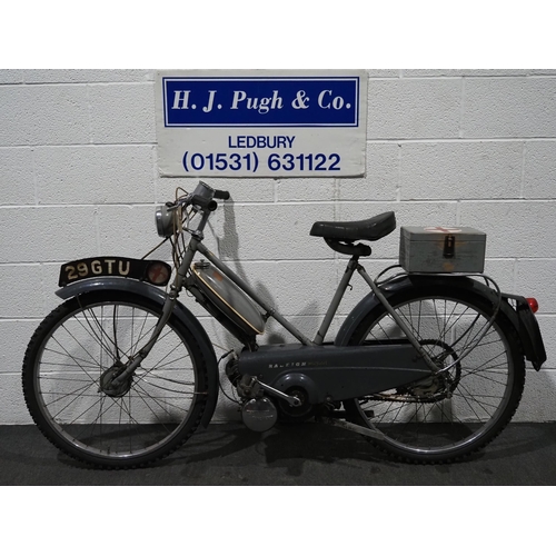 998 - Raleigh RM1 moped. 1959. 49cc.
Frame No. M41720
Engine No. 5-592776
Engine turns over. Bike was last... 