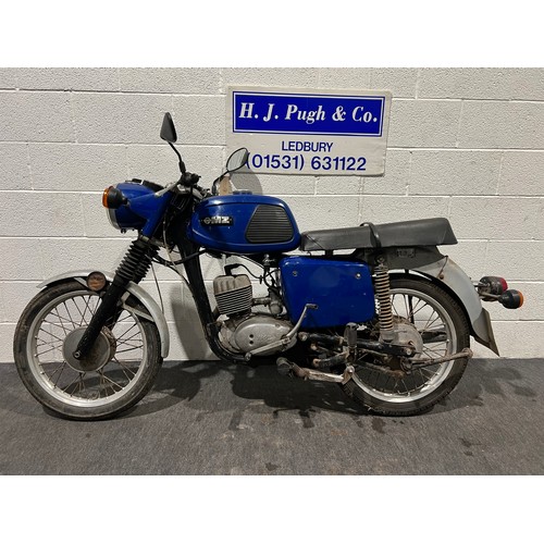 1007 - MZ 125 motorcycle. 1977. 123cc
Frame No-7739096
Engine No- 7376835
Tax and MOT exempt. Vendor states... 