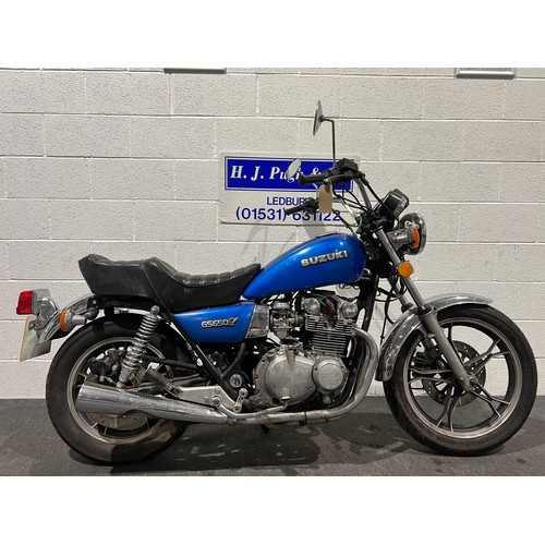 1008 - Suzuki GS 650 motorcycle. 1982. 673cc
Frame No- JS1GP71L8C2101429
Engine No- GS650G123271
Vendor sta... 