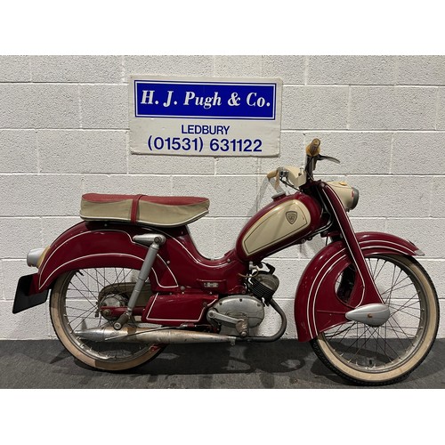 1010 - Victoria 117 moped. 1964. 49cc
Frame No- 1172008407
Engine No- 80500085294
From a private collection... 