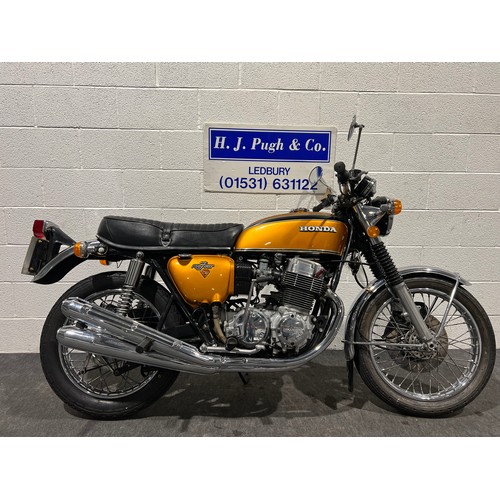 1015 - Honda 750 Four K2 motorcycle. 1972. 736cc.
Frame No. CB750.2050350
Engine No. CB750E.2058122
Runs an... 