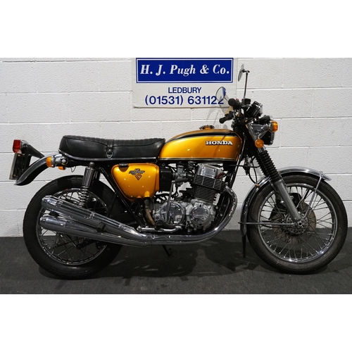 1015 - Honda 750 Four K2 motorcycle. 1972. 736cc.
Frame No. CB750.2050350
Engine No. CB750E.2058122
Runs an... 