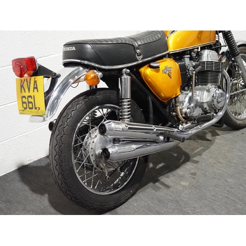 1015 - Honda 750 Four K2 motorcycle. 1972. 736cc.
Frame No. CB750.2050350
Engine No. CB750E.2058122
Runs an... 