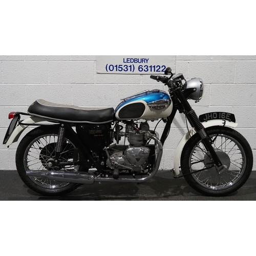 1016 - Triumph Tiger 100 motorcycle. 1967. 500cc. 
Matching numbers. 
Runs and rides, restored by previous ... 