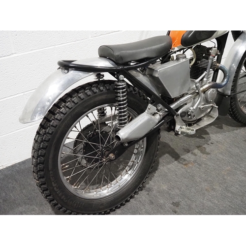 1018 - Triumph Tiger Cub trials bike. 
Frame No. F4421
Engine No. T203232
Runs and rides, has been stored f... 