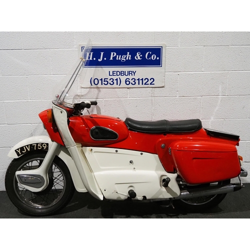 1020 - Ariel Leader motorcycle. 250cc. 1964.
V5 states matching numbers. 734053B
Last ridden in January 202... 