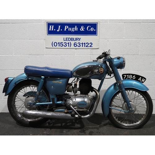 1022 - James L20 Captain motorcycle. 1963. 200cc.
Frame No. FL202738
Engine No. V20T8375
Last ridden in Jan... 