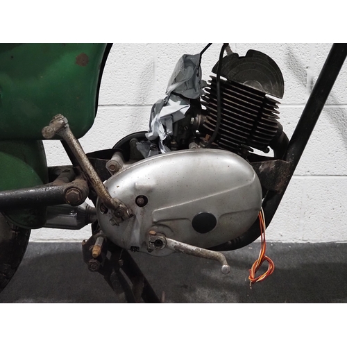 1023 - James Cadet motorcycle project. 1966. 125cc. 
Frame No. 1M16752
Engine turns over with compression. ... 