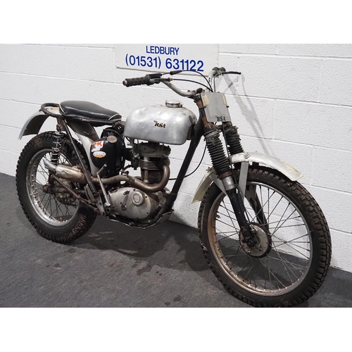 1026 - BSA C15T trials bike. 1961. 250cc. 
Frame No. C15S2462
Engine No. C15T339
Engine turns over with com... 