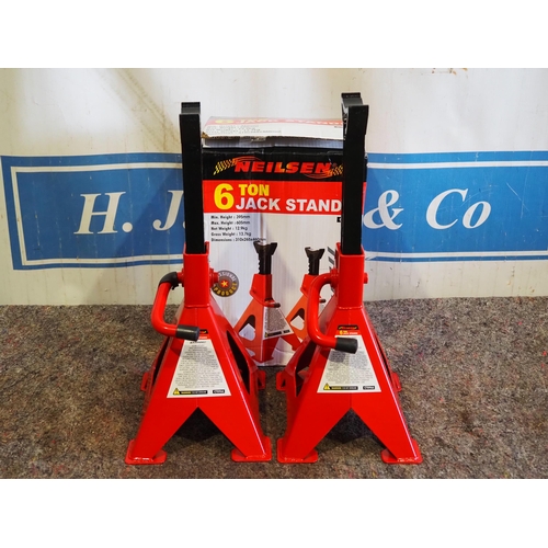 1194 - Pair of 6 ton axle stands