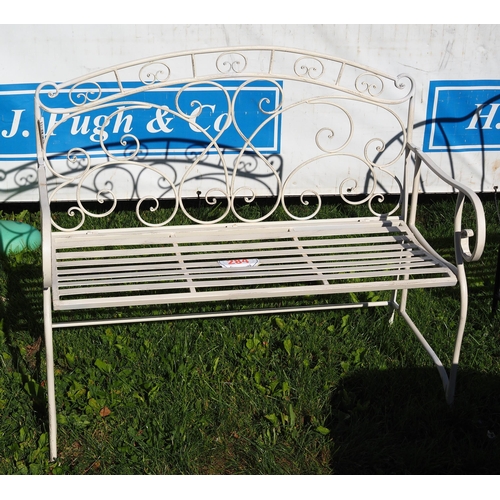 284 - Metal garden bench 40