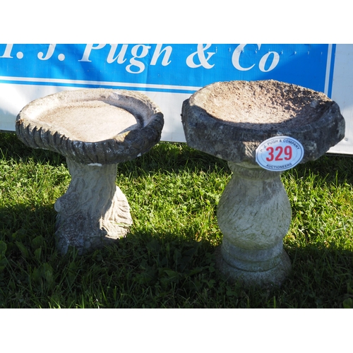 329 - Stone bird baths - 2