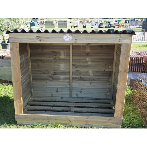 354 - Log store 5 x 3ft