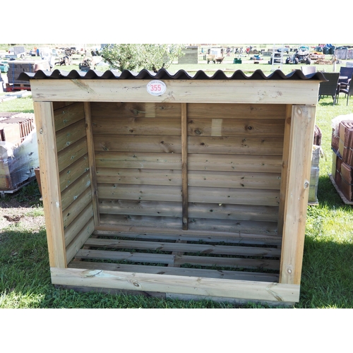 355 - Log store 5 x 3ft