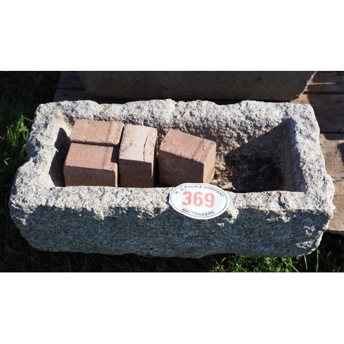 369 - Stone trough 24 x 10