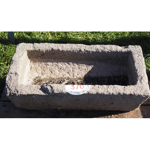 370 - Stone trough 24 x 10