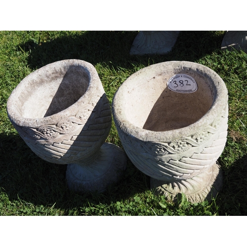 382 - Pair of planters