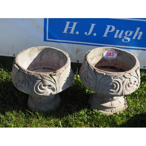 383 - Pair of planters