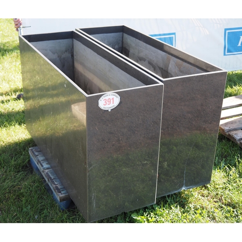 391 - Rectangular planters 4ft - 2 A/F