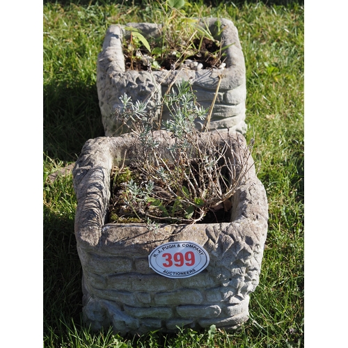 399 - Pair of planters