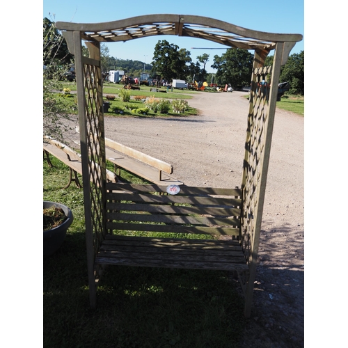 415 - Wooden arch bench