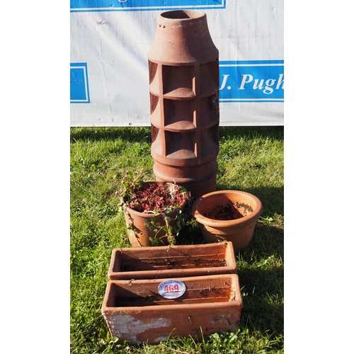 469 - Planters and chimney