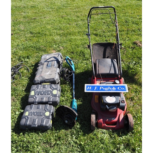 785 - Mower, strimmer and power tools