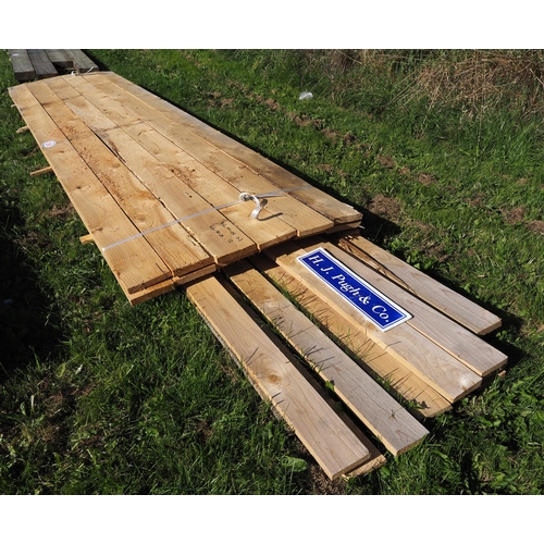 1256 - Softwood boards 3.6m x155x25 - 12 + 4.6m x110x25 - 12
