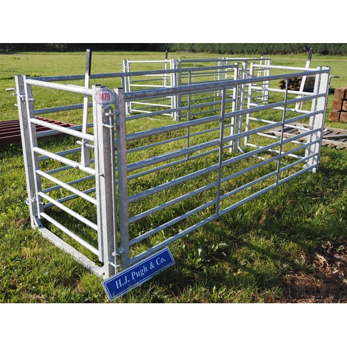 1479 - Galvanised sheep hurdles 8 x 3ft