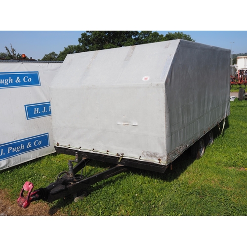 1682 - Twin axle covered trailer 12ft x 7ft