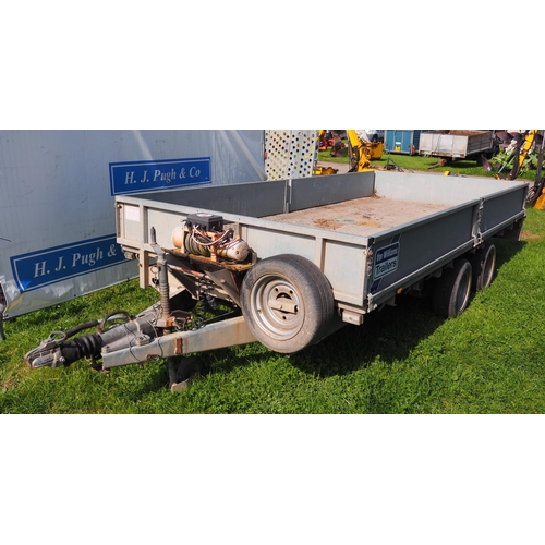 1690 - Ifor Williams LM146G flatbed trailer with ramps