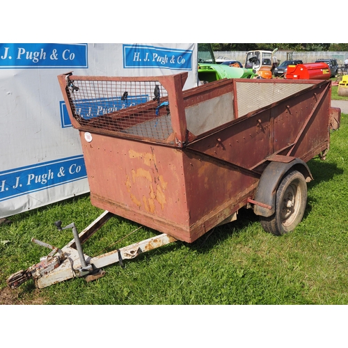 1695 - Single axle trailer 8ft x 4ft