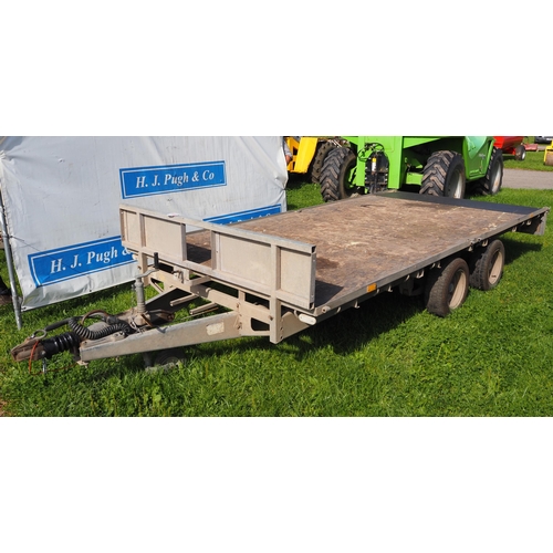 1696 - Ifor Williams LM146 flatbed trailer, no ramps