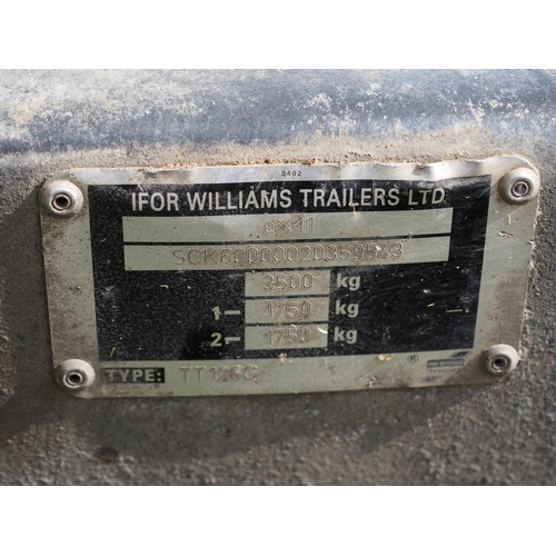 1697 - Ifor Williams TT126G tipping trailer