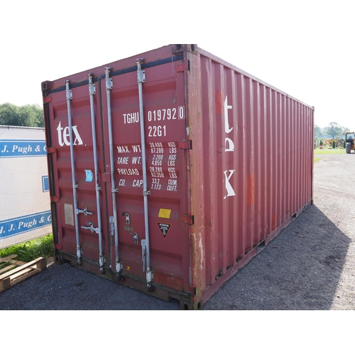 1714 - Steel shipping container 20ft