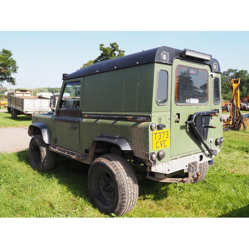 1727 - Land Rover Defender, electric windows, control locking, MOT April 2023. Reg. T373 CVC. V5 and keys i... 