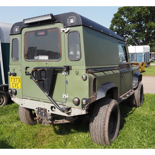 1727 - Land Rover Defender, electric windows, control locking, MOT April 2023. Reg. T373 CVC. V5 and keys i... 