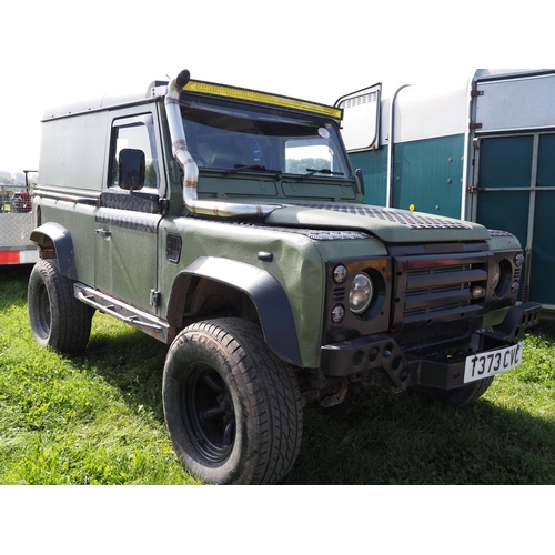 1727 - Land Rover Defender, electric windows, control locking, MOT April 2023. Reg. T373 CVC. V5 and keys i... 