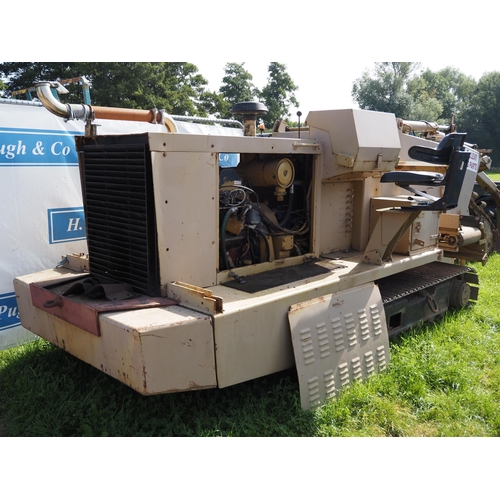 1732 - Trencor Jetco 460 chain tracked trencher, showing 2932 hours, runs and drives. Key in office