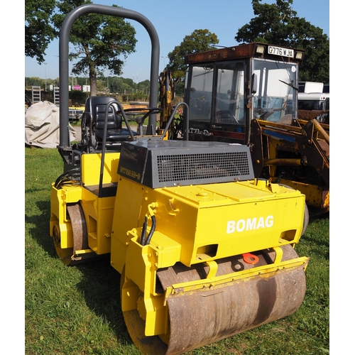 1760 - Bomag BW120 AD-3 Vibra roll, roll bar, working order. Key in office