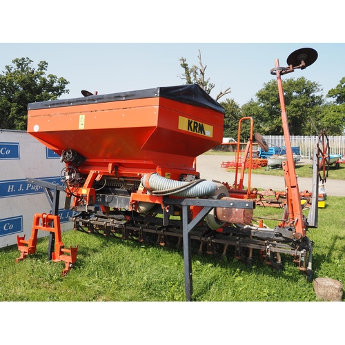 1766 - KRM RTI 400 Corn drill, coulters, stand. Control box and manuals in office