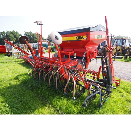 1766 - KRM RTI 400 Corn drill, coulters, stand. Control box and manuals in office