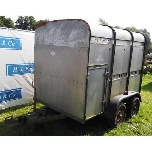 1801 - Ifor Williams twin axle livestock trailer 8 x 4ft