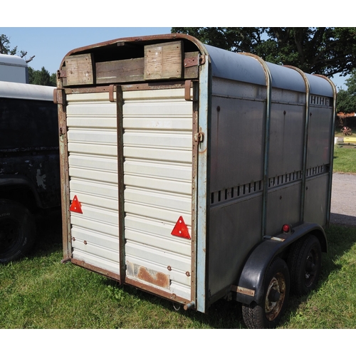 1801 - Ifor Williams twin axle livestock trailer 8 x 4ft