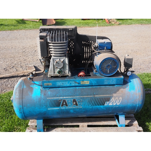 1610 - ABAC 200 Litre air compressor